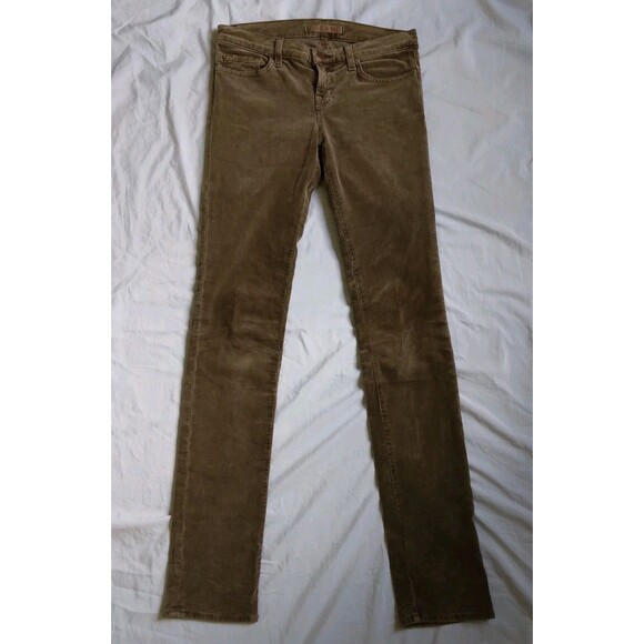J Brand Corduroy Pants Skinny Leg Brown Retro Casual Women's 28 - Picture 1 of 11